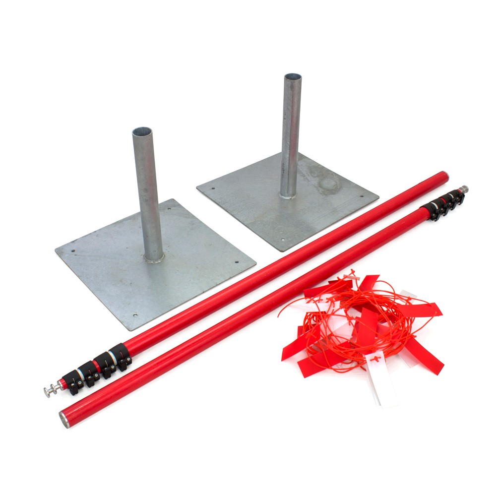 Kit 1 - Sentinel Goalpost Bundle - Steel Bases, Upright Poles & Flagging