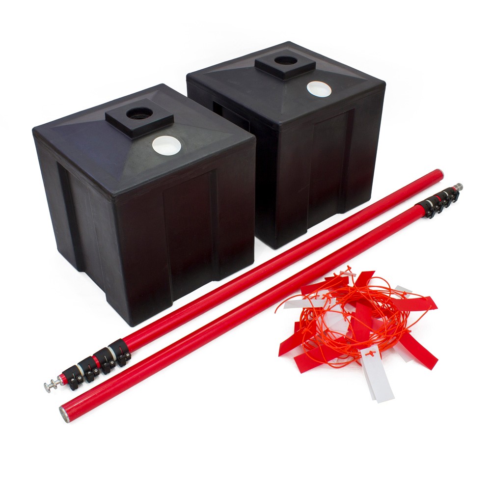 Kit 3 - Sentinel Goalpost Bundle - Ballast Bases, Upright Poles & Flagging