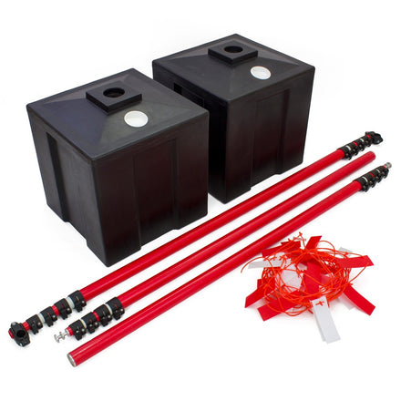 Kit 4 - Sentinel Goalpost Bundle - Ballast Bases, Upright Poles, Crossbar & Flagging