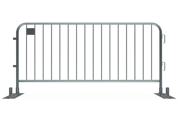 7.5ft - Anti-Trip Space Saving Economy Metal Crowd Barrier