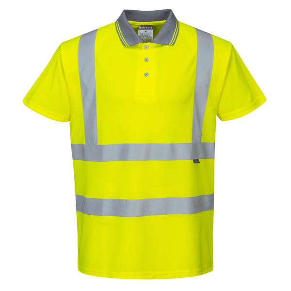 Portwest S477 Yellow Hi-Vis Polo Shirt S/S