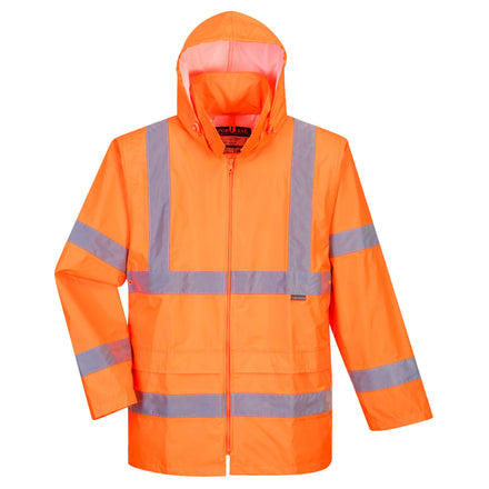 Portwest UH440 Orange Hi-Vis Rain Traffic Jacket