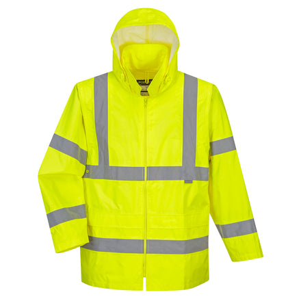 Portwest UH440 Yellow Hi-Vis Rain Traffic Jacket