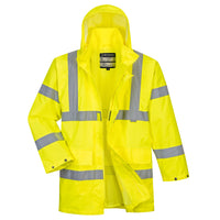 Portwest US160 Yellow Hi-Vis Rain Lite Traffic Jacket