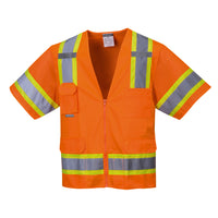 Portwest US373 Aurora Hi-Vis Contrast Executive Vest S/S