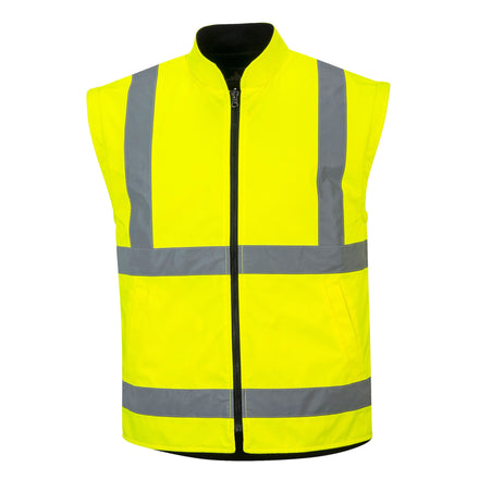Portwest US768 Yellow/Black Hi-Vis 5-in-1 Contrast Executive Jacket