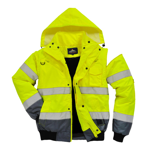 Bomber Jacket 3 in 1 High Visibility with Contrast Class 3