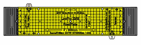 LowPro 23/05 Road Trench Plate Cover - Heavy Duty Modular System