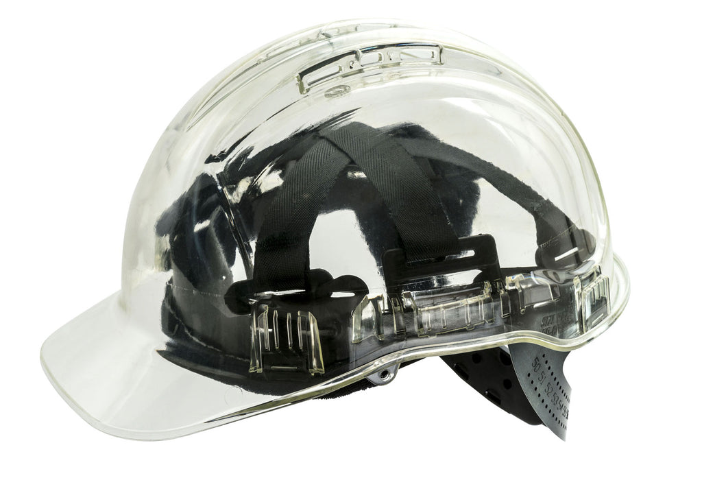 Peak View Translucent Hard Hat Vented - PV60 Adjustable Size