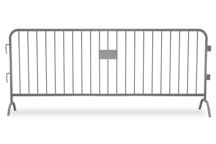 6.5 or 8 ft Premium Heavy Duty Metal Crowd Barrier