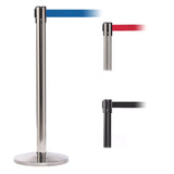 QueuePro 250 Xtra 11' x 3" Belt Barrier System - Black Post