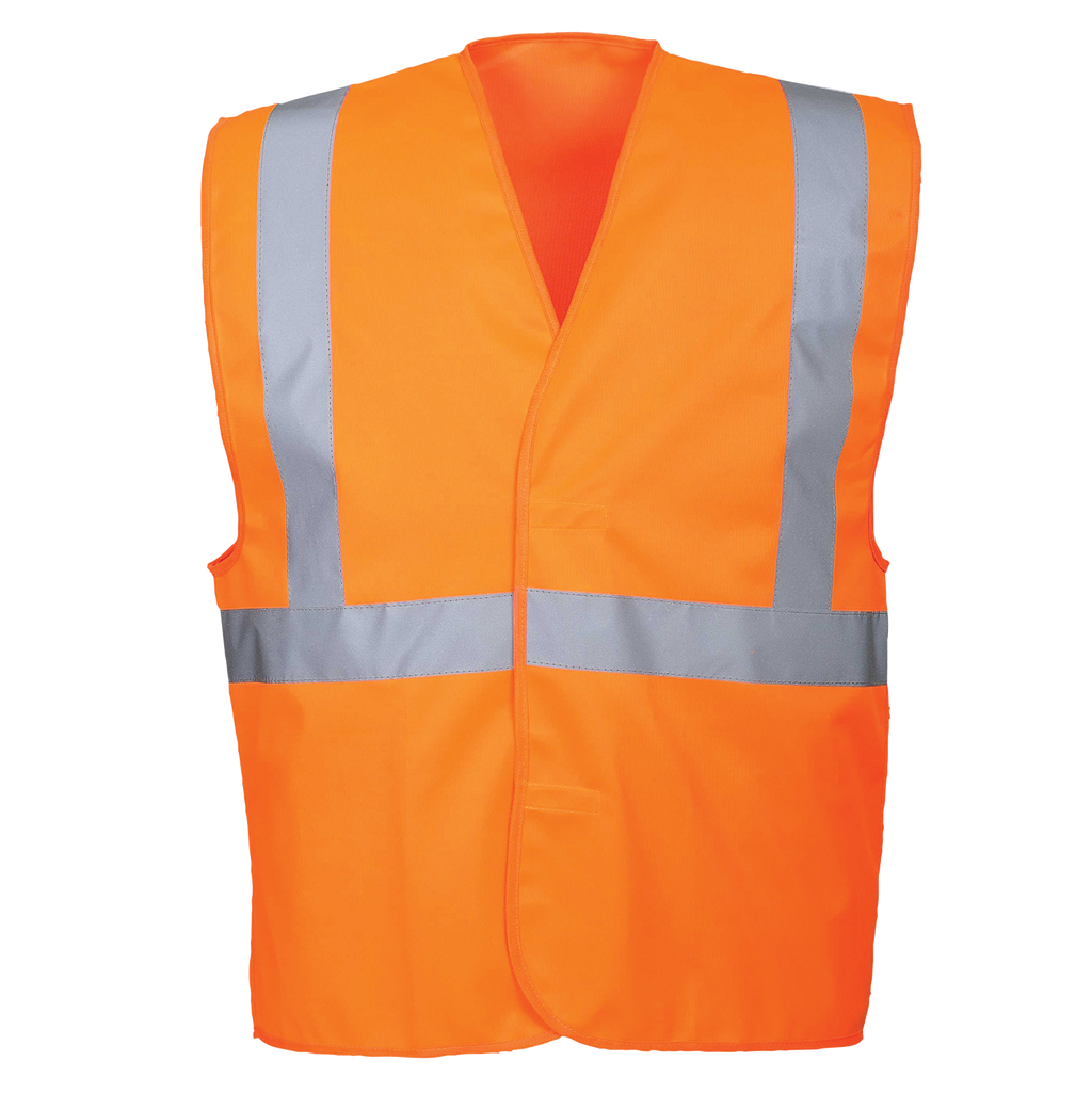 Hi-Vis One Band & Brace Velcro Fasten Vest
