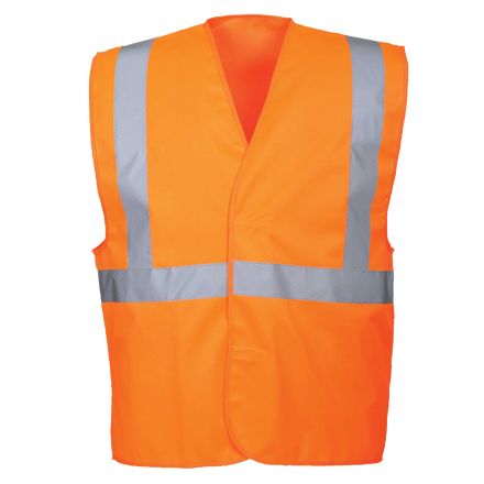 Hi-Vis One Band & Brace Velcro Fasten Vest