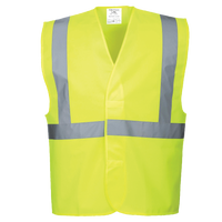 Hi-Vis One Band & Brace Velcro Fasten Vest