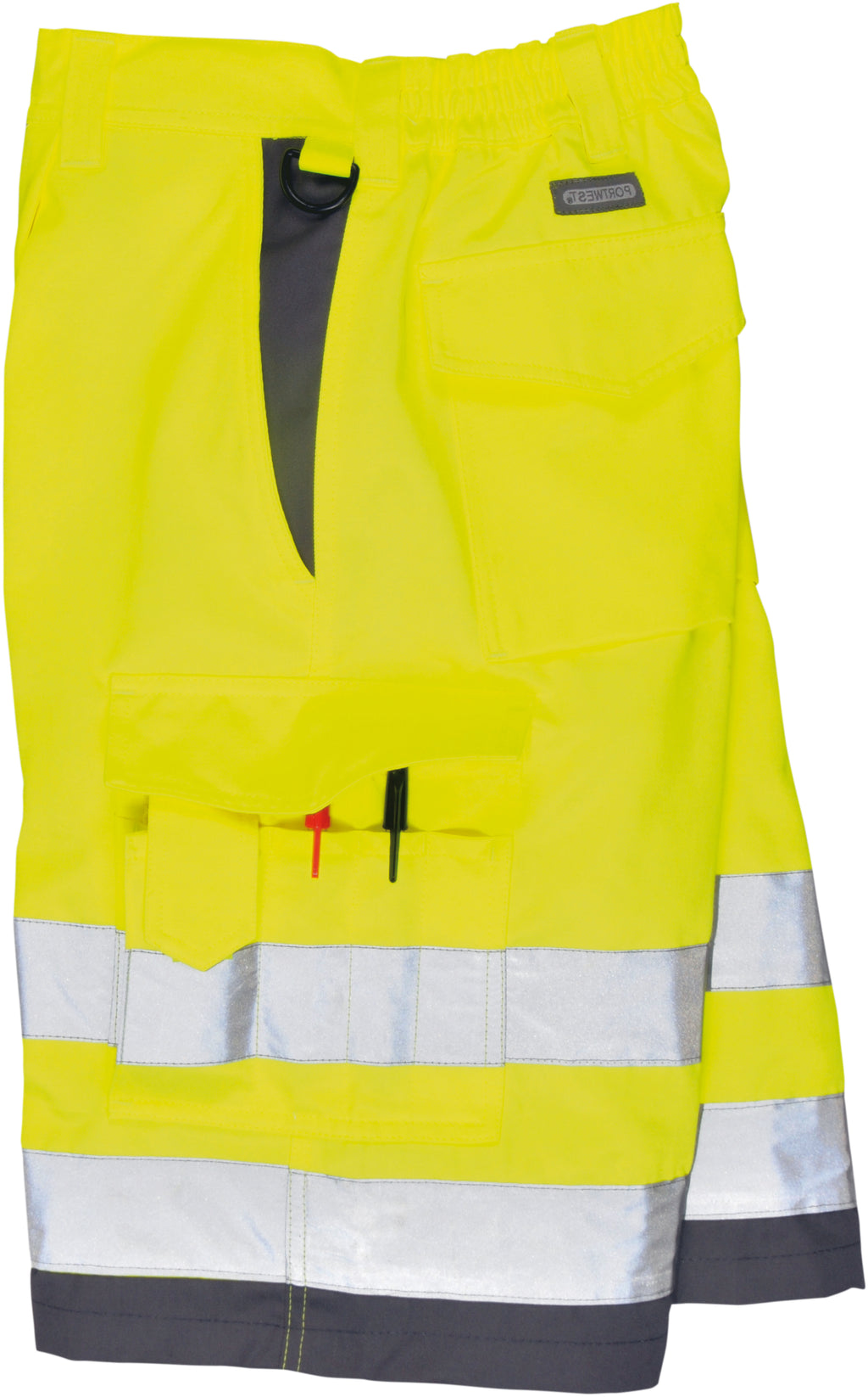 Hi-Viz Polycotton Work Shorts With Reflective Banding & Contrast