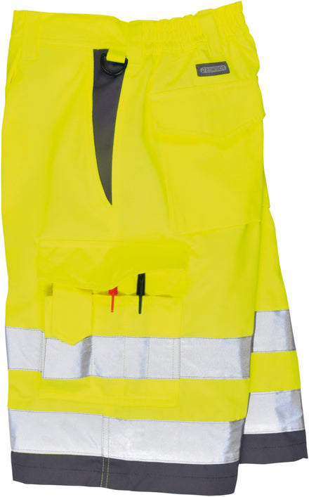 Hi-Viz Polycotton Work Shorts With Reflective Banding & Contrast