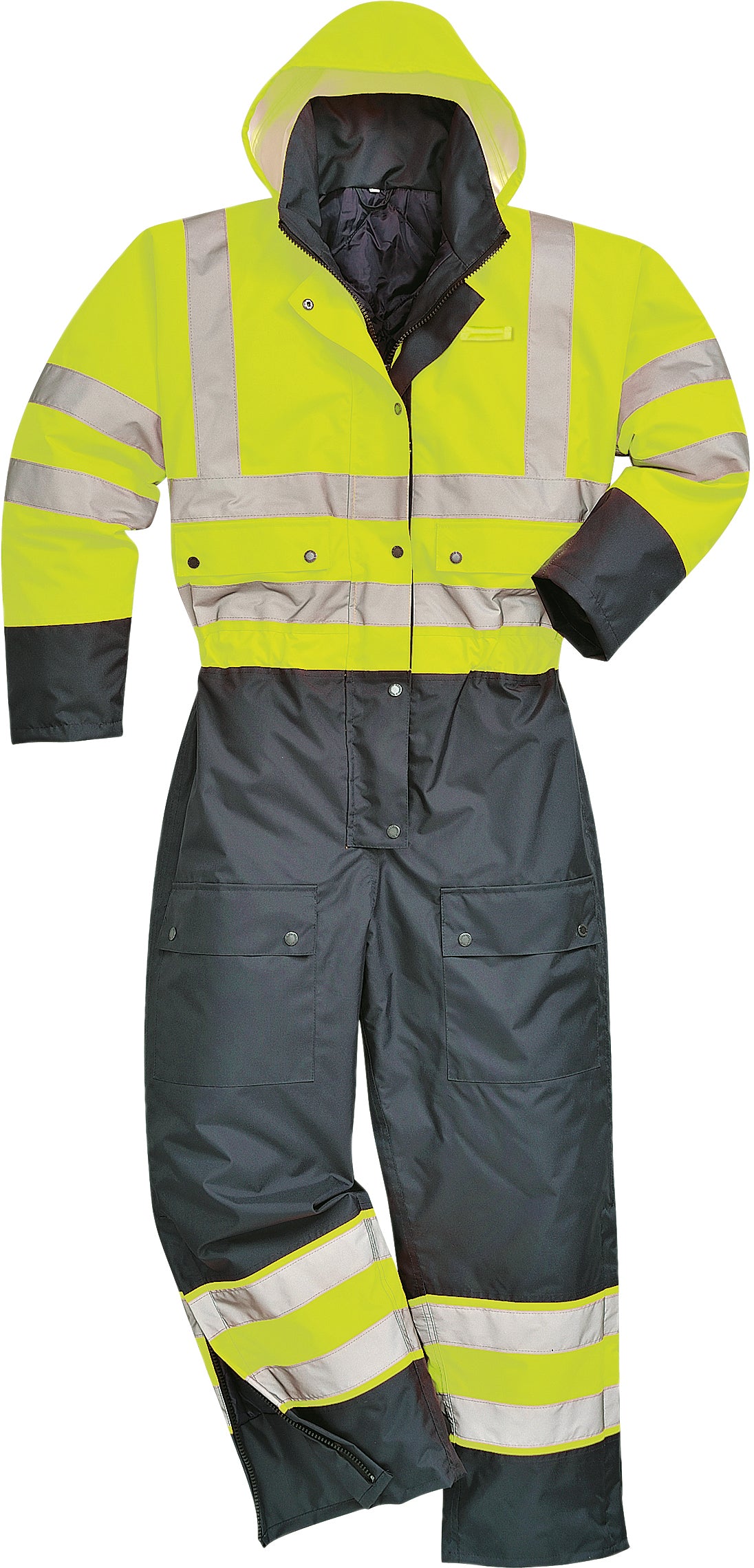Lined Hi-Vis Contrast Coverall US485 With Padding Class 3 | Start