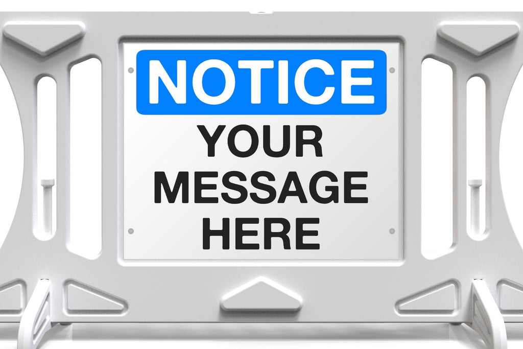 Billboard Barricade - Custom Sign