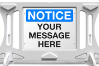 Billboard Barricade - Custom Sign