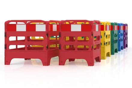 Manhole Guard - Heavy Duty Folding 4 Gate Barricade Rail System