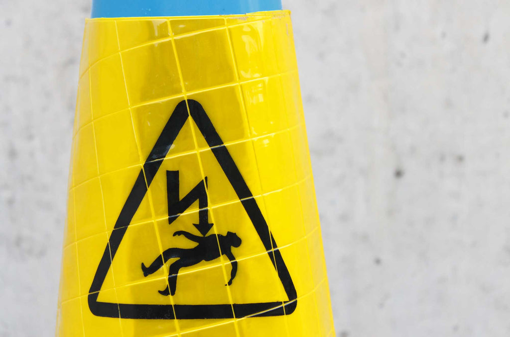 Danger Overhead Cables' Traffic Cone Sleeve