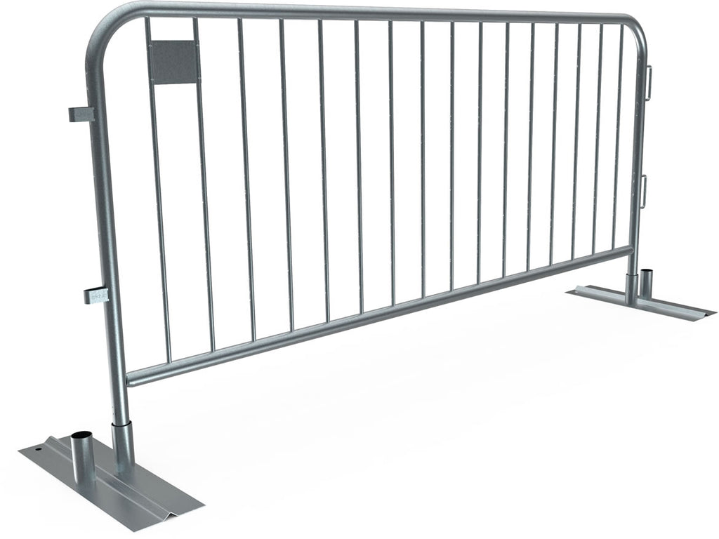 7.5ft - Anti-Trip Space Saving Economy Metal Crowd Barrier