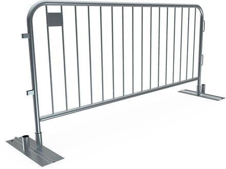 7.5ft - Anti-Trip Space Saving Economy Metal Crowd Barrier