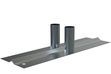 Double Flat Metal Anti-Trip Space Saving Foot