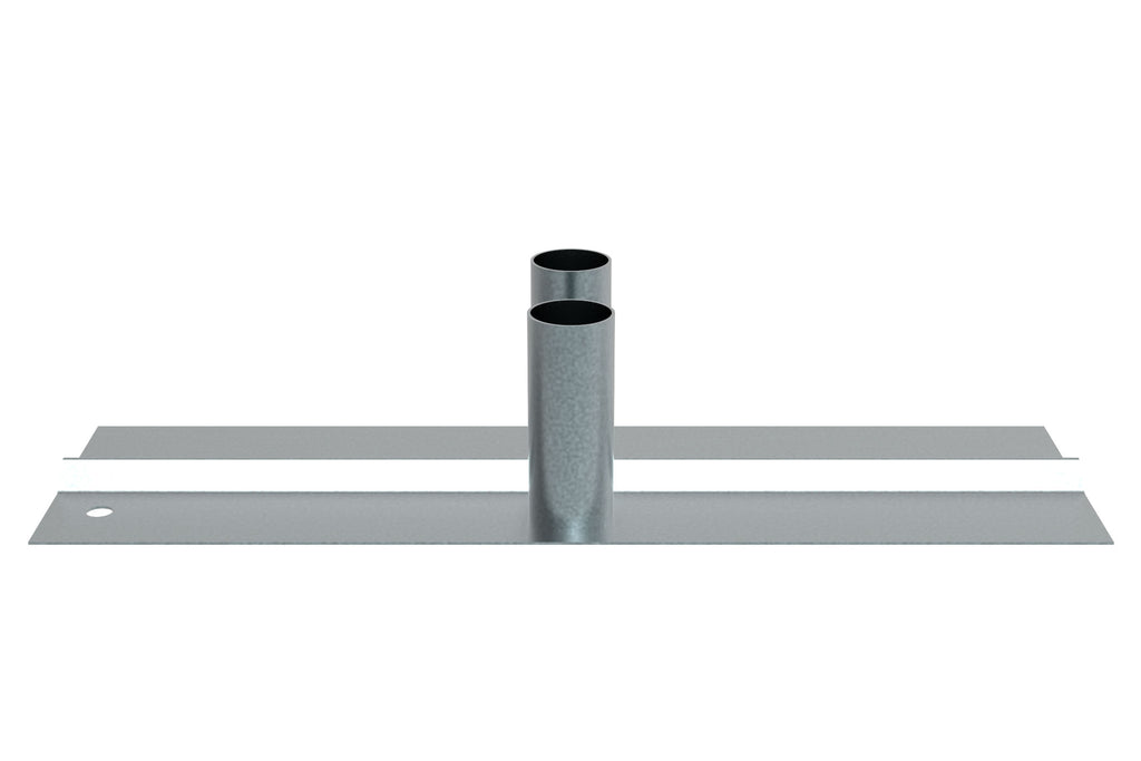 Double Flat Metal Anti-Trip Space Saving Foot