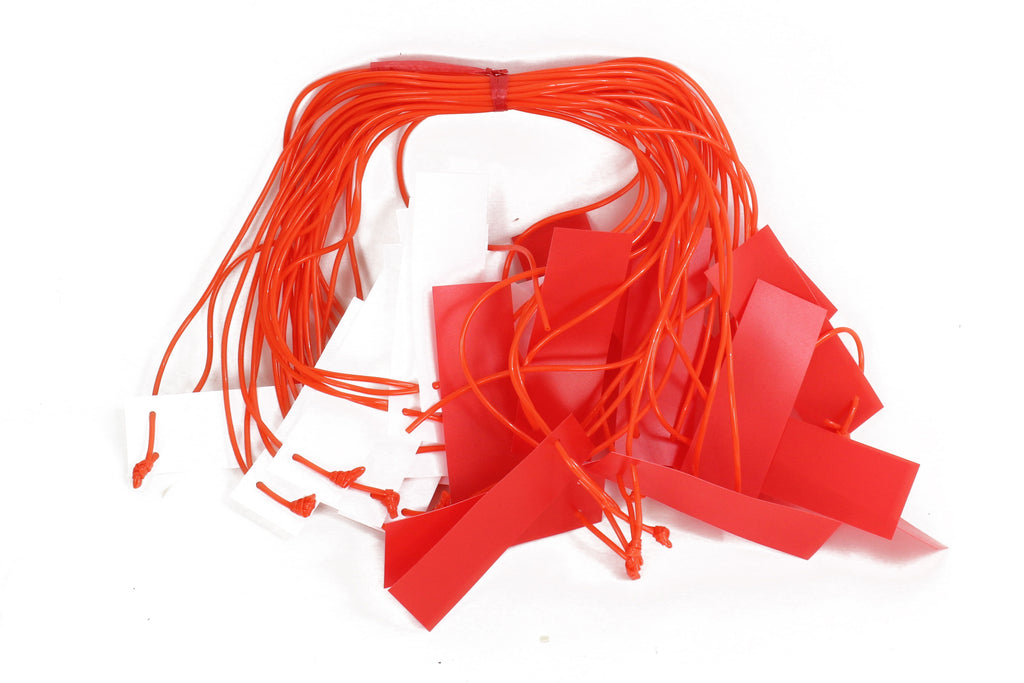 Sentinel Goalpost - Flagging in Red & White - 82 feet