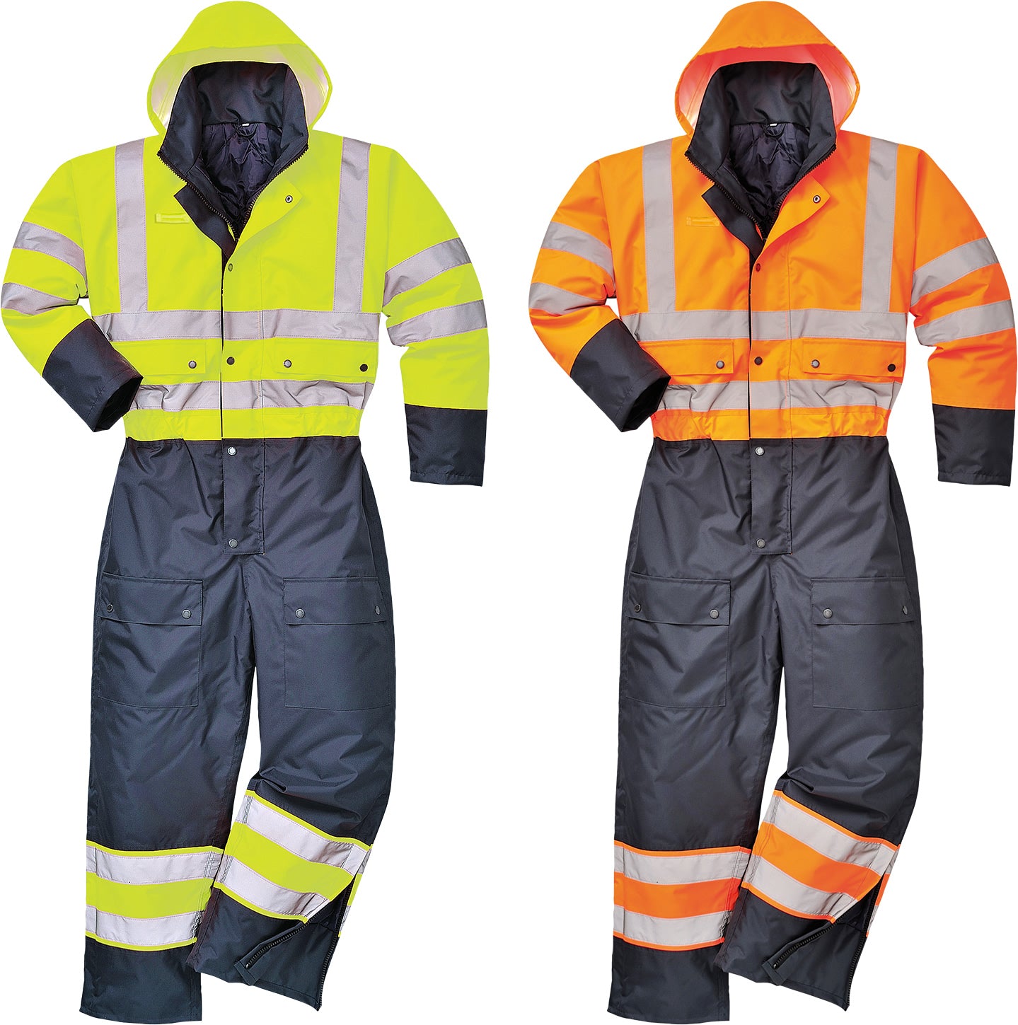 Lined Hi-Vis Contrast Coverall US485 With Padding Class 3 | Start