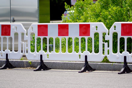 Reflective Construction Barricade - ExtraVision