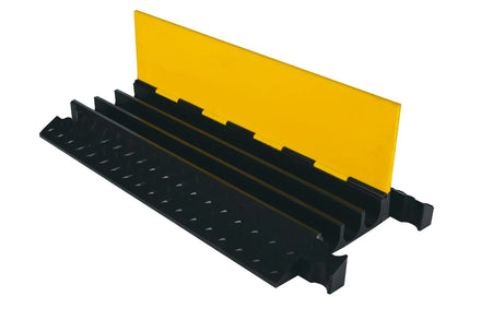 3-Channel Cable Cover Heavy-Duty Yellow Jacket Cable Protector