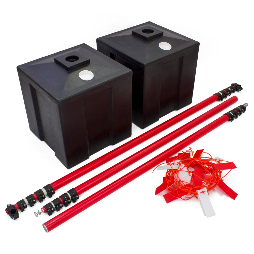 Sentinel Overhead Goalpost Kits - Warning Height Restriction