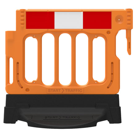 Pedestrian Longitudinal Channelizing Device Wonderwall Barrier