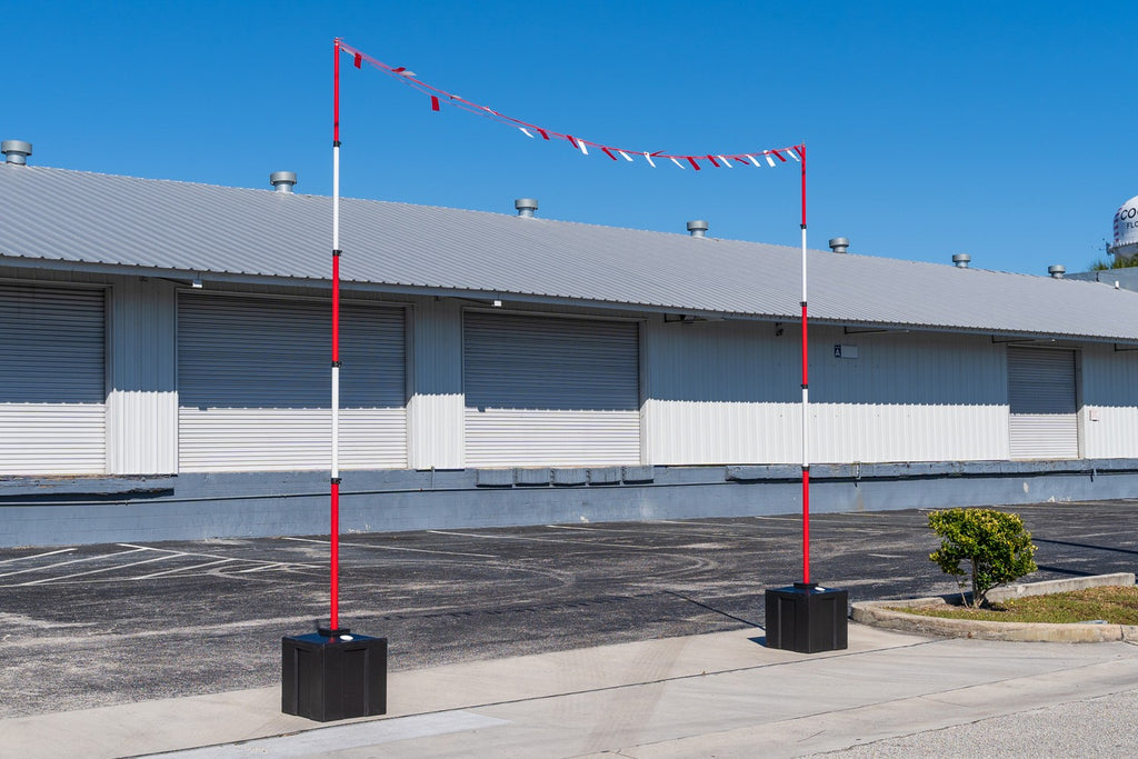 Sentinel Overhead Goalpost Kits - Warning Height Restriction