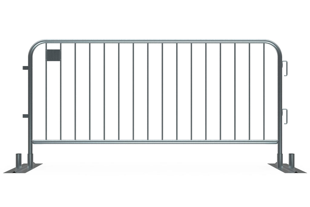 7.5ft - Anti-Trip Space Saving Economy Metal Crowd Barrier