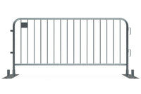7.5ft - Anti-Trip Space Saving Economy Metal Crowd Barrier