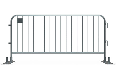 7.5ft - Anti-Trip Space Saving Economy Metal Crowd Barrier