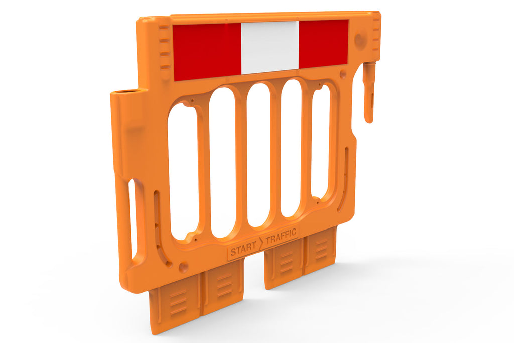 Pedestrian Longitudinal Channelizing Device Wonderwall Barrier