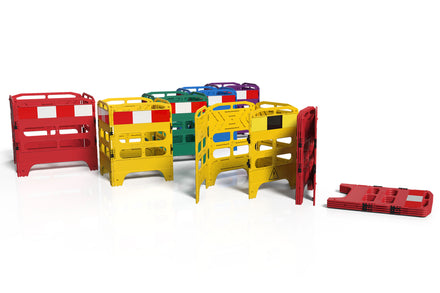 Manhole Guard - Heavy Duty Folding 4 Gate Barricade Rail System