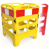 Manhole Guard - Heavy Duty Folding 4 Gate Barricade Rail System