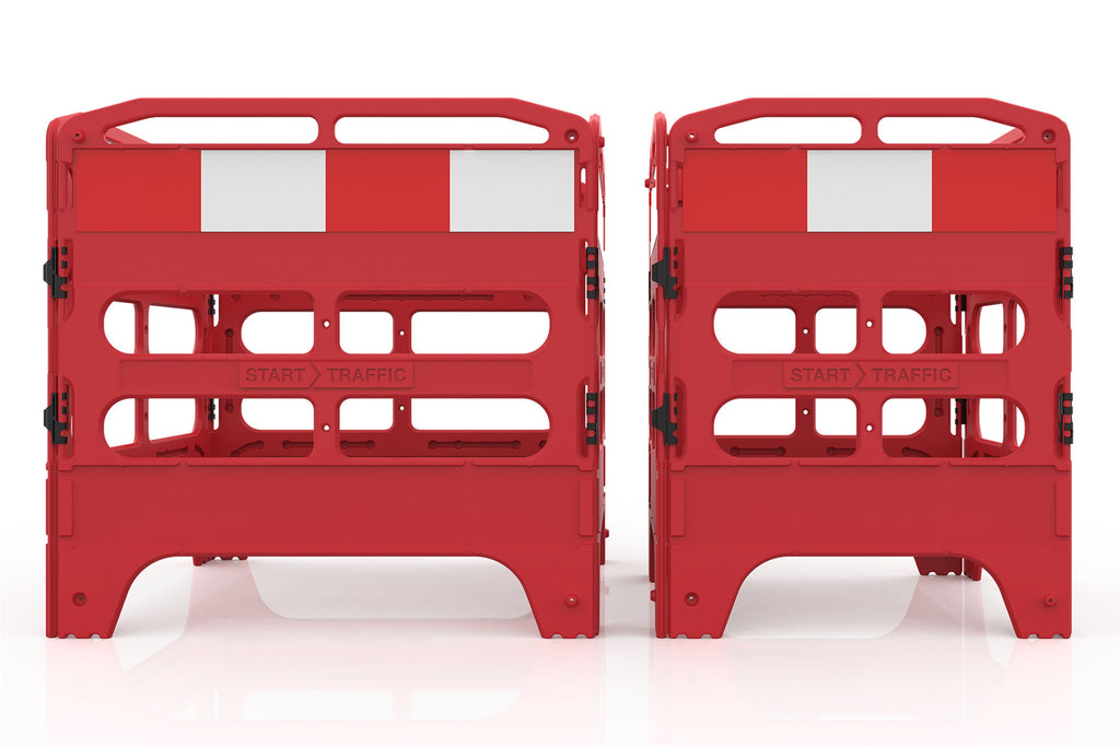 Manhole Guard - Heavy Duty Folding 4 Gate Barricade Rail System