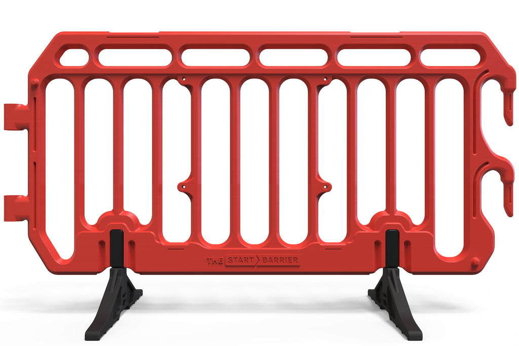 Plastic Crowd Control Barrier 6.5ft  - The Start Barricade