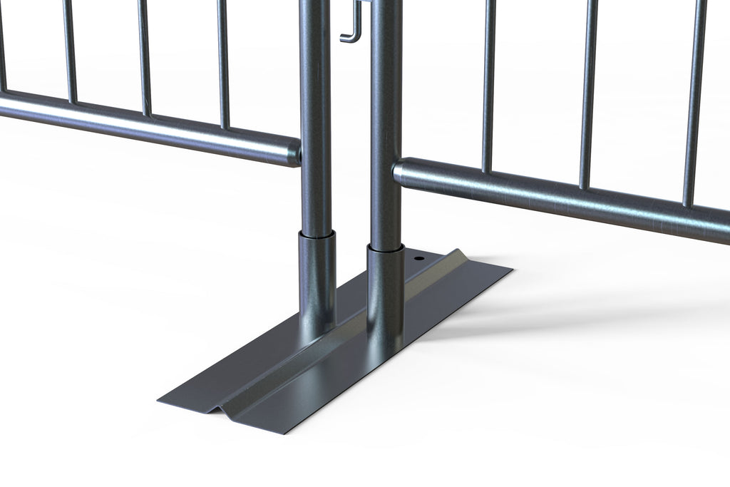 7.5ft - Anti-Trip Space Saving Economy Metal Crowd Barrier