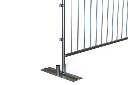 7.5ft - Anti-Trip Space Saving Economy Metal Crowd Barrier