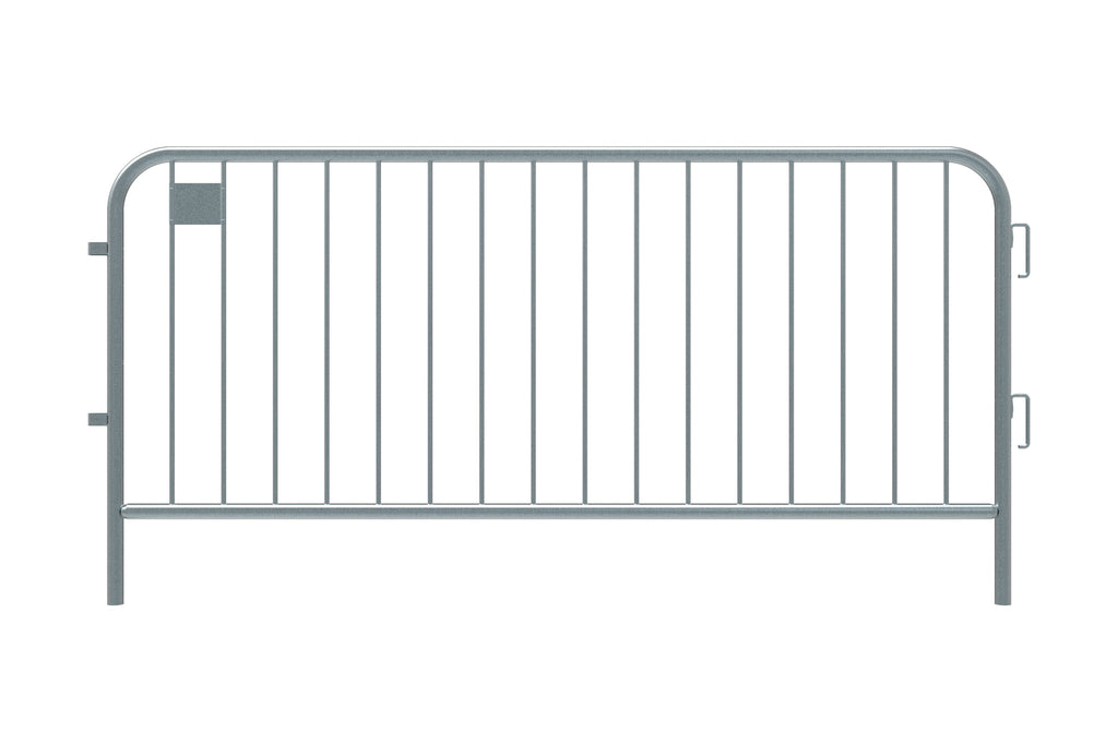 7.5ft - Anti-Trip Space Saving Economy Metal Crowd Barrier