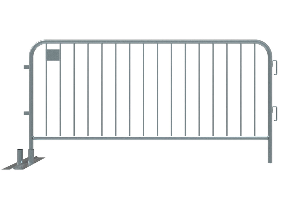 7.5ft - Anti-Trip Space Saving Economy Metal Crowd Barrier