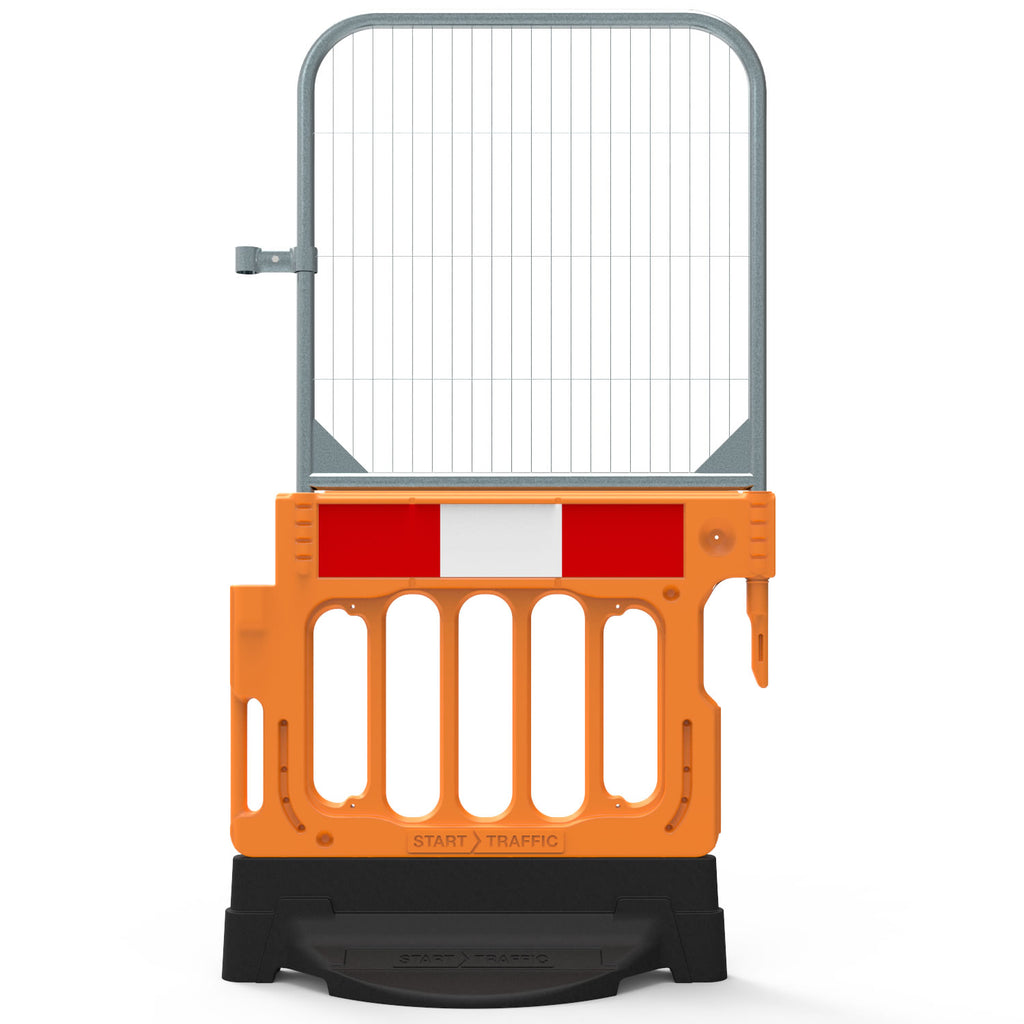 Pedestrian Longitudinal Channelizing Device Wonderwall Barrier