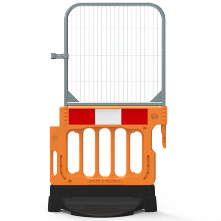 Pedestrian Longitudinal Channelizing Device Wonderwall Barrier